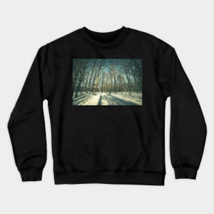 Winter forest landscape Crewneck Sweatshirt